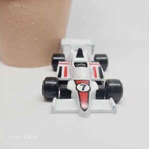 Formula 1 Racing Car Toy White Red Number 7 Diecast Model Collectible